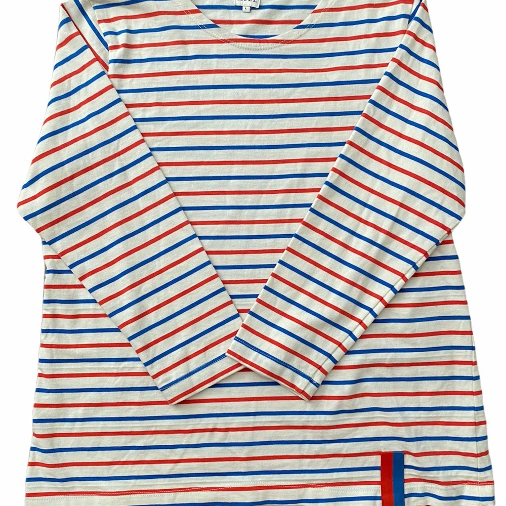 Kule “The Classic” Striped 3/4 Sleeve Shirt Sz L